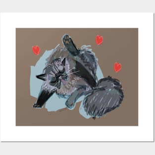 Alfredo-Cat persian cat Posters and Art